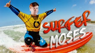 MOSES THINKS HES A SURFER  3s with Sizz and Moses [upl. by Willa]