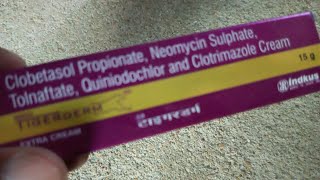 Clobetasol Propionate Neomycin Sulphate Tolnaftate Quiniodochlor and Clotrimazole Cream Tigerdrem [upl. by Roer173]