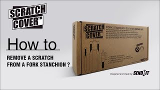 How to remove a scratch on a fork stanchion with Scratch Cover Kit Updated [upl. by Sapers]