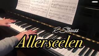 Allerseelen in Eb Major Karaoke Accompaniment RStrauss [upl. by Annavoj]