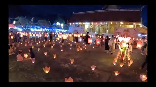 Sabaidee Luangprabang lighting candles in temple live video  laos 2022 [upl. by Aliel]