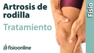 Artrosis de rodilla  Tratamiento mediante ejercicios automasajes y estiramientos [upl. by Ytinav]