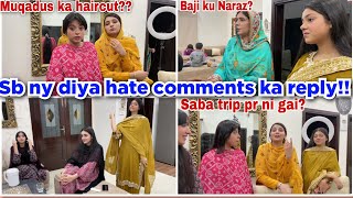 Muqadus ky Haircut pr hate comments ka JawabBaji ku NarazBaji Ki dawat ki🥰Challenge ki shooting [upl. by Survance]