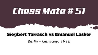 Siegbert Tarrasch vs Emanuel Lasker • Berlin  Germany 1916 [upl. by Orman233]