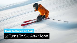 How To Carve on Skis  3 Types of Turns To Ski Any Slope [upl. by Barboza]