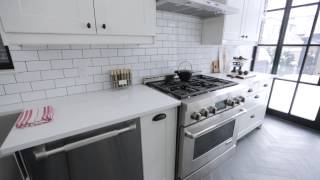 Interior Design — Crisp Clean amp Narrow BrooklynStyle Galley Kitchen Renovation [upl. by Heti]