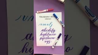 Calligraphy Basic Strokes Tutorial And ASMR Calligraphy Alphabet Tutorial shorts calligraphy [upl. by Gonzalez]