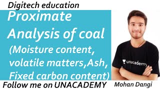 Proximate analysis  moisture content  Volatile compounds  Ash  fixed carbon content  Btech [upl. by Yrnehnhoj387]