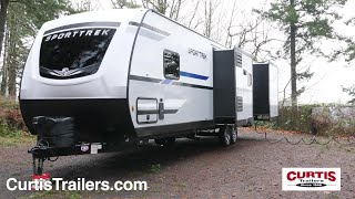 Sporttrek 327VIK travel trailer by Venture RV curtistrailers [upl. by Ollopa]