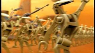 LEGO Star Wars Clone Wars Figure Master Yoda amp dancing Battle Droids [upl. by Serena853]