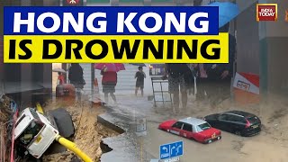 Hong Kong Floods amp Landslides After Heaviest Rainfall In 140 Years [upl. by Leventhal699]