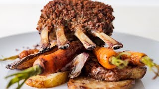 Rosemary Garlic Crusted Rack of Lamb [upl. by Ytsud]