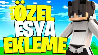 ÖZEL EŞYA EKLEME PLUGİNİ  minecraft İtemsadder [upl. by Cinamod]