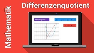 Ableitung Grundlagen  Differenzenquotient berechnen einfach erklärt [upl. by Ieluuk]