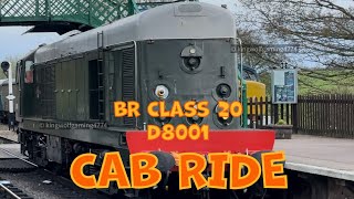 D8001 20001 DRIVERS VIEW CAB RIDE TONES BR Class 20 Epping amp Ongar Railway railwaytrain loco [upl. by Au15]