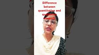 difference between quantitative and qualitative research [upl. by Chic]