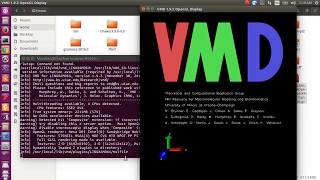 VMD Visual Molecular Dynamics installation on UBUNTU 1604 [upl. by Ecinehs]