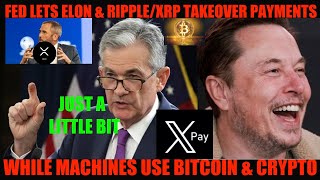 WTF FED LETS ELON amp RIPPLEXRP TAKEOVER PAYMENTS WHILE MACHINES USE BITCOIN amp CRYPTO [upl. by Emerson]