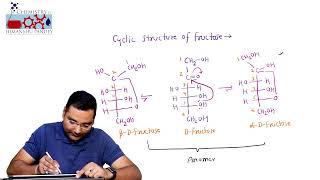 Lecture7 Cyclic structure of fructose [upl. by Anelet745]