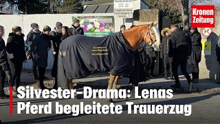 SilvesterDrama Lenas Pferd begleitete Trauerzug  kronetv NEWS [upl. by Jahdal]