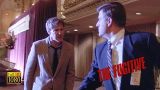 The Fugitive 1993  Dr Kimble Confronts Dr Nichols at the Chicago Hilton [upl. by Allimak]