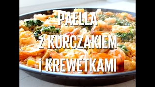 Paella z kurczakiem i krewetkami [upl. by Atiuqihs]