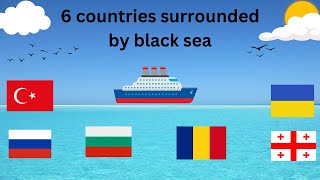 6 countries surrounded by black sea I Kids little world I kidslearning blacksea [upl. by Ahseal]