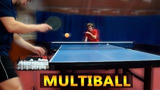 Table Tennis Multiball Training with Pongfinity [upl. by Jeff92]