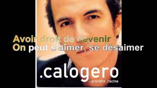 Calogero  Prendre Racine Paroles Audio HQ [upl. by Fabiano980]