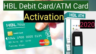 The activation of HBL Debit Card  ATM Card [upl. by Mosenthal958]