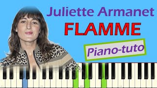 Juliette Armanet  Flamme Pianotuto Karaoké amp partition gratuite🎵 [upl. by Beaudoin]