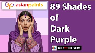 Exploring 89 Dark Purple Shades by Asian Paints  Color Inspiration asianpaints homedecor [upl. by Hollander608]