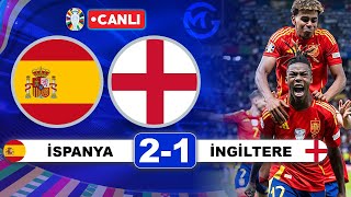 İspanya 21 İngiltere ŞAMPİYON İSPANYA  Euro 2024 Final Maçı Canlı Yayını [upl. by Ynittirb]