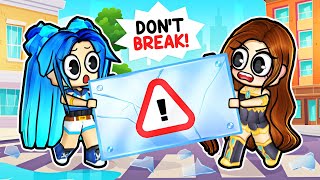 DONT BREAK THE GLASS IN ROBLOX [upl. by Marlene565]