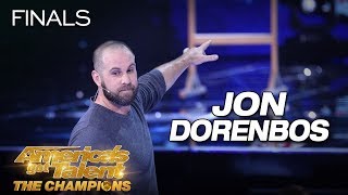 Jon Dorenbos Magician Delivers JawDropping Performance  Americas Got Talent The Champions [upl. by Bina342]