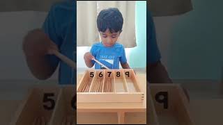 Montessori teaching methods Mont 2 children  Montessori Jagathi International school kadapa [upl. by Sirenay773]