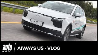 SUV électrique chinois Aiways U5  premières impressions au volant  VLOG [upl. by Hnirt]