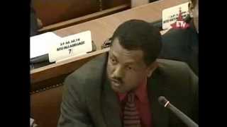 Ethiopian Oposition Leader Lidetu Ayalew grilling PM Meles  ETHIOPIAN Parliment must watch [upl. by Arim143]