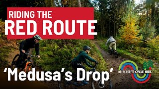 Mountain Biking In Dalby Forest Red Route – Medusas Drop [upl. by Adlitam]