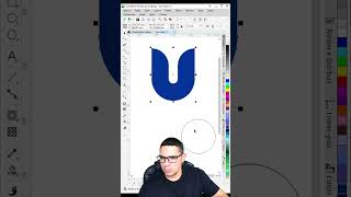 Vetorizando logo com letra U letraU letra logotipo logomarca design corel coreldraw [upl. by Ocsicnarf]