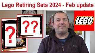 Lego Sets Retiring in 2024  February Update Checking out the latest changes to the retirement list [upl. by Cimah]