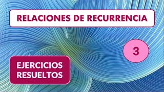 Ejercicio de Recurrencias de orden 1 lineales homogéneas [upl. by Saretta]