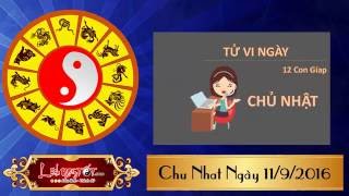 Xem Tử Vi Hàng Ngày  Tử Vi chủ Nhật Ngày 11 Tháng 9 Năm 2016 Của 12 con giáp [upl. by Hgielrak]