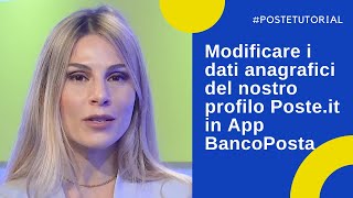 Come aggiornare i dati anagrafici del nostro profilo registrato su Posteit [upl. by Anitsirk]