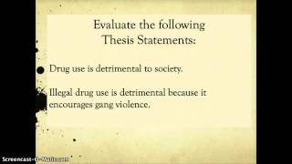 Topic Sentences vs Thesis Statements [upl. by Cowley249]