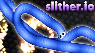 WORLDS LONGEST SLITHERIO SNAKE SlitherIO [upl. by Nahshunn]