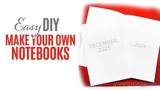 How To Make A DIY Calendar or Notebook Insert with Planner Printables [upl. by Inahs]