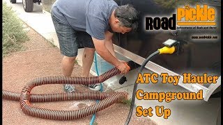 ATC Toy Hauler Campground Set Up [upl. by Moreville]