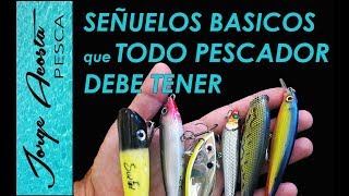 Señuelos que TODO PESCADOR DEBE TENER  Tipos de Señuelos y como usarlos para pesca en el mar [upl. by Schuster]