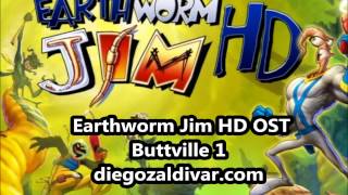 Earthworm Jim HD Music  Buttville 1 [upl. by Esinaj778]